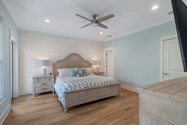 5 bedrooms, iron/ironing board, travel cot, WiFi