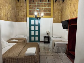 Family Quadruple Room | Laptop workspace, iron/ironing board, free WiFi