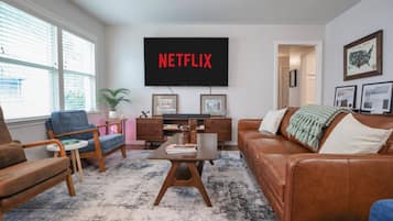 Smart TV, books, stereo, computer monitors