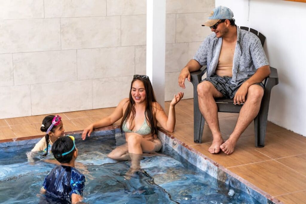 Piscina interna, piscina aquecida