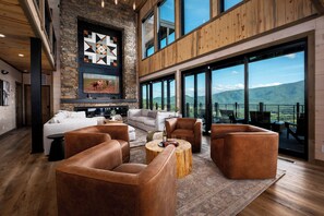 Smart TV, fireplace, video games