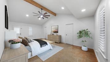 4 bedrooms, desk, iron/ironing board, free WiFi