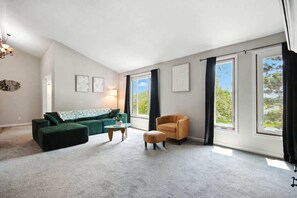 TV, fireplace, offices