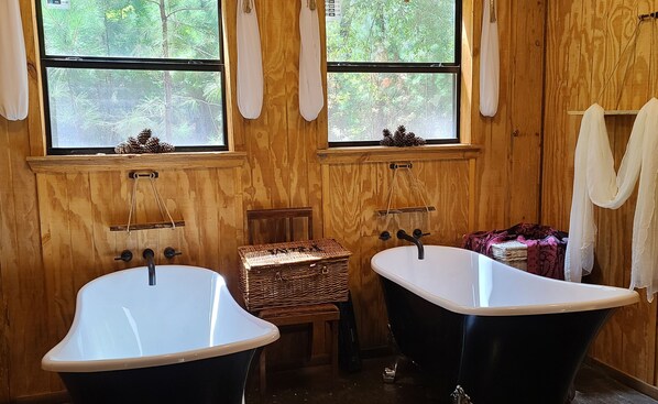 Towels, soap, toilet paper