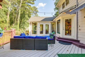 Terrace/patio - 6 Mi to Stone Mountain Park: Home w/ Deck! (Lilburn)