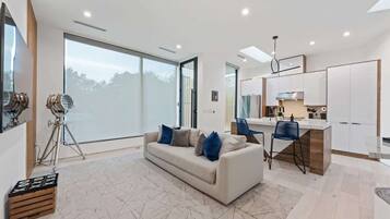 Fernseher, Kamin, Arbeitsbereiche