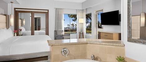 1 dormitorio, tabla de planchar con plancha, wifi y ropa de cama