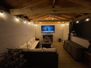 Smart TV, caminetto
