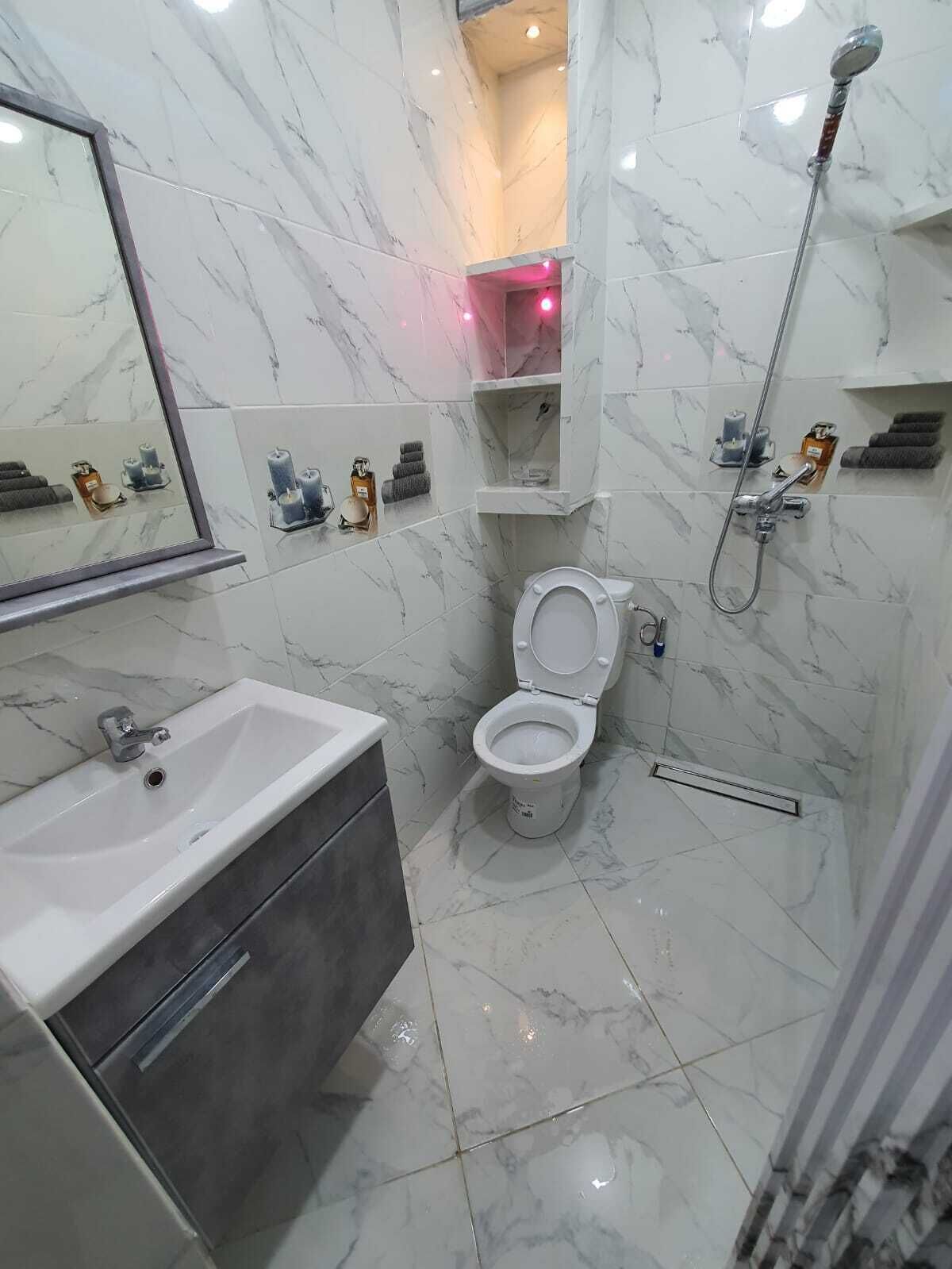 Towels, soap, toilet paper