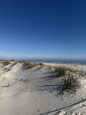 A sandy beach with dunes and a clear sky. - Stunning 3 BR 3 BA luxury beach home in St. Augustine, FL (Saint Augustine)