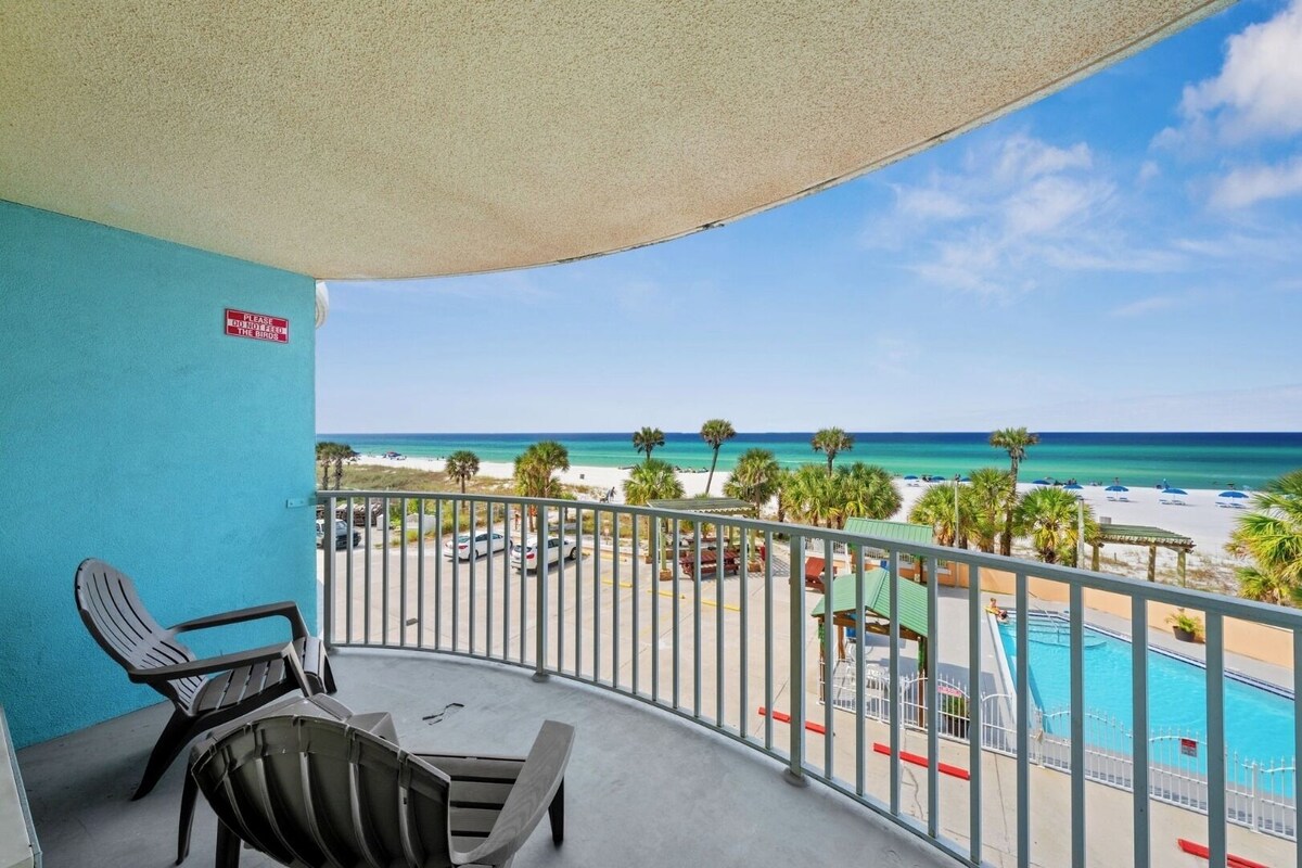 Ocean/Gulf View King Suite at Holiday Terrace Beachfront Hotel