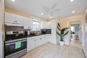 Microwave, oven, stovetop