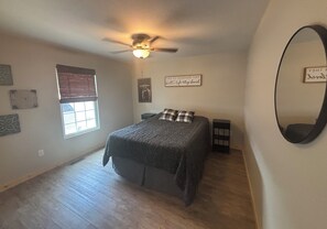 2 bedrooms, bed sheets