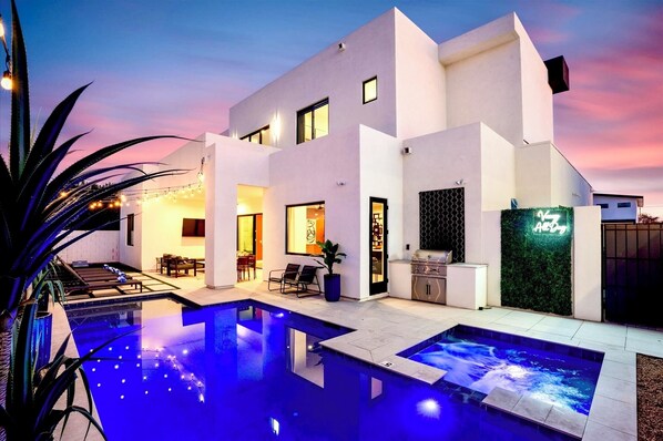 A heated pool