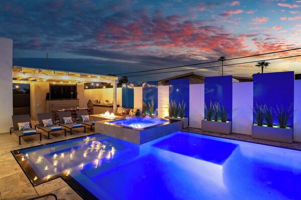 Una piscina climatizada