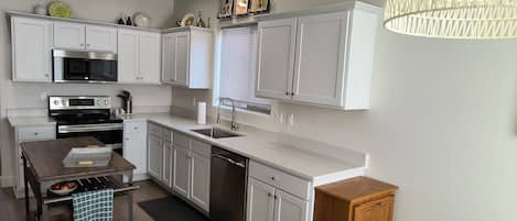 Microwave, oven, stovetop, dishwasher