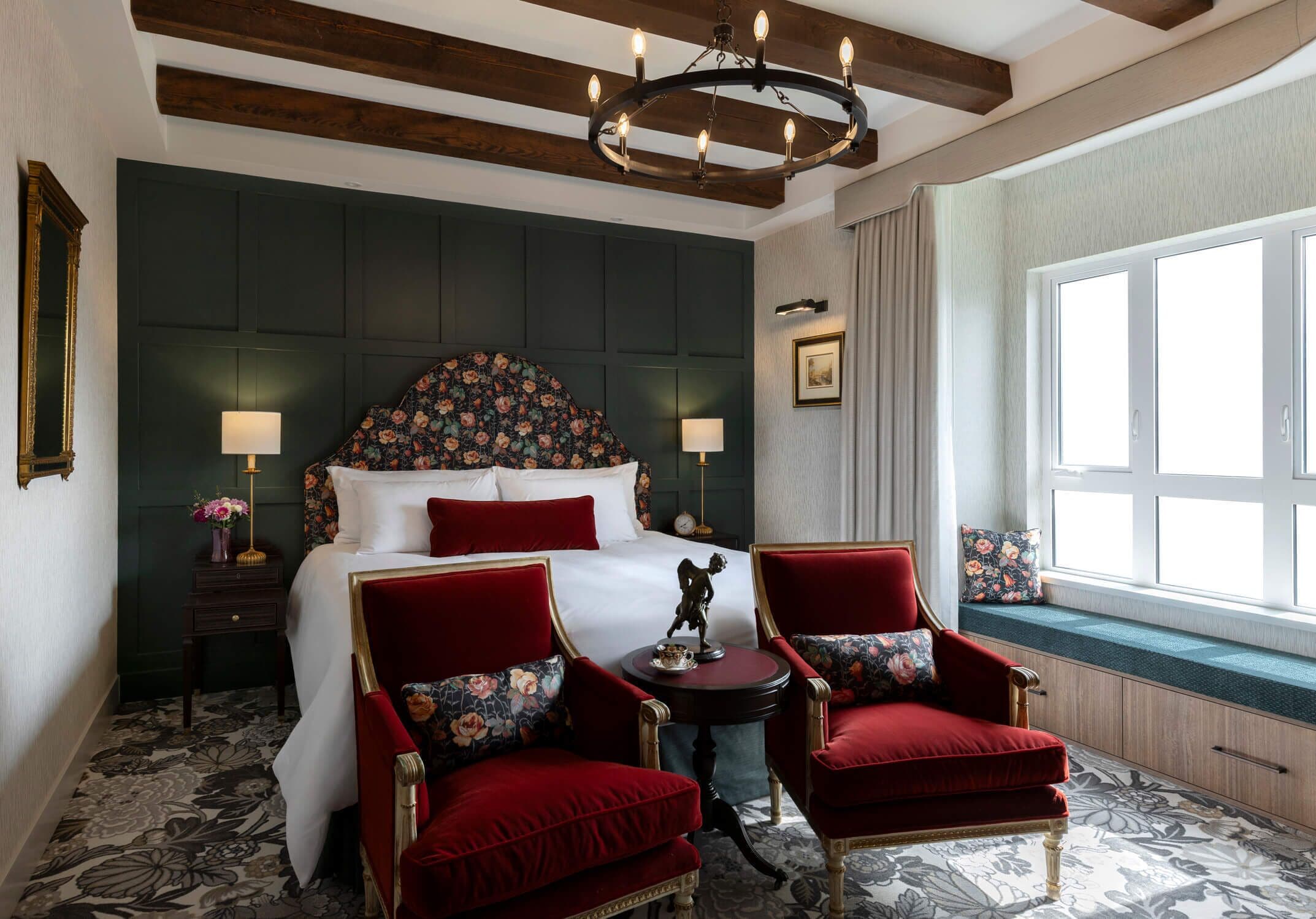 Deluxe-rum - viss havsutsikt | Allergitestade sängkläder, duntäcken, bäddmadrasser och minibar