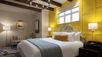 Chambre Deluxe, vue jardin | Literie hypoallergénique, couette en duvet d'oie, surmatelas, minibar