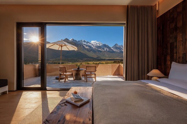 Panoramic-Doppelzimmer | Hochwertige Bettwaren, kostenlose Minibar, individuell dekoriert