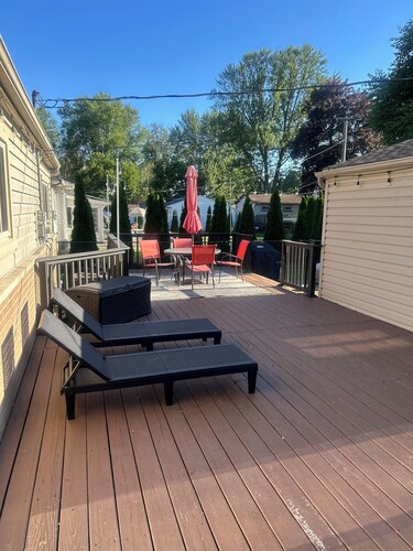 Family Home with plenty of parking and long stay friendly. Fenced in Yard.