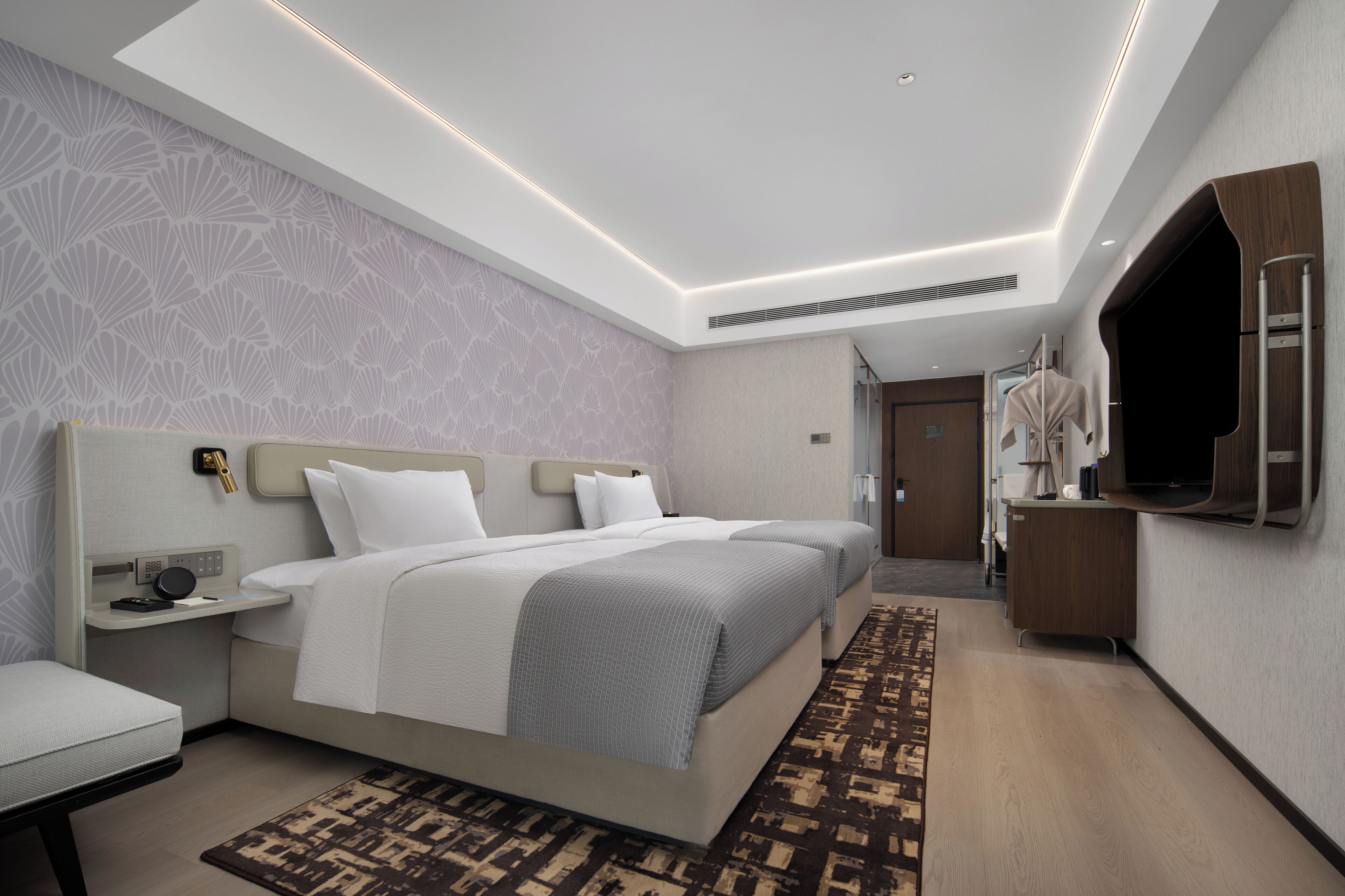 Deluxe Room Twin | Premium bedding, memory-foam beds, desk, laptop workspace