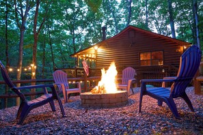 Property grounds - Private Mountain Oasis with indoor Fireplace, Hot tub and Firepit; Dog Friendly! (Blue Ridge)