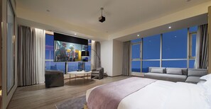 Chambre supérieure double, vue sur la ville | Literie de qualité, couette en duvet
