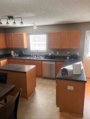 Microwave, oven, stovetop, dishwasher