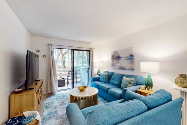 TV, ping pong, books