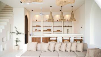 Luxury Villa, 2 Bedrooms, Sea View | Living area