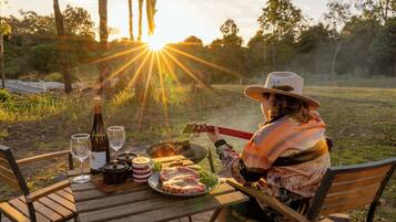 Opções para refeição ao ar livre