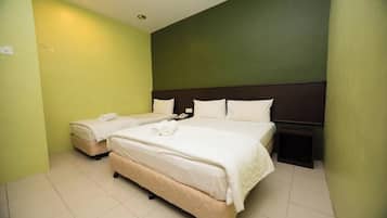Family Room | Peralatan tempat tidur premium, Wi-fi percuma, cadar katil