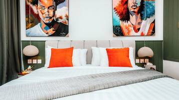 Deluxe Villa, 2 Bedrooms, Patio, Pool View | Egyptian cotton sheets, premium bedding, in-room safe, desk