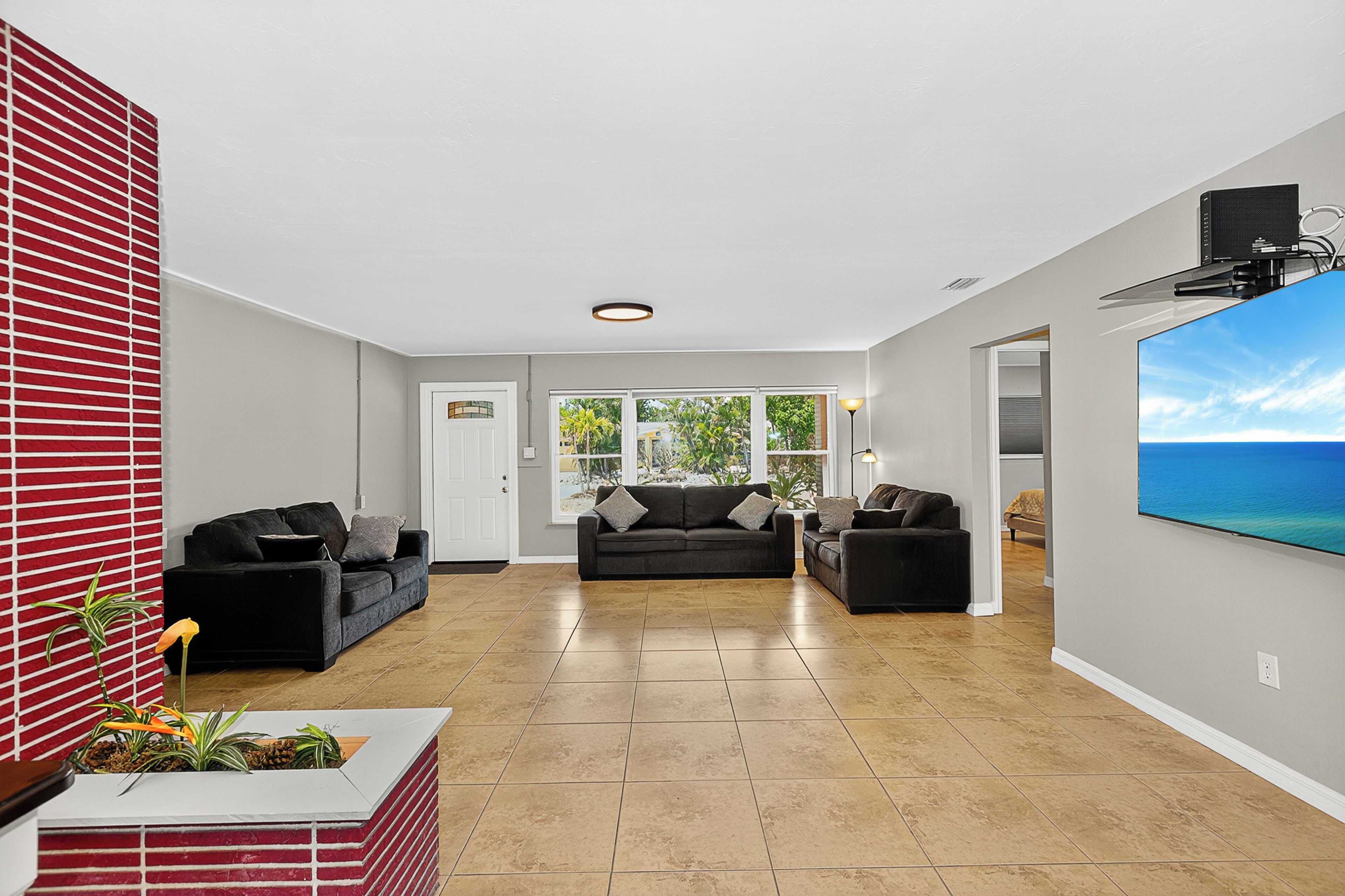 Apartment, 3 Bedrooms, Non Smoking, Private Pool | Living area