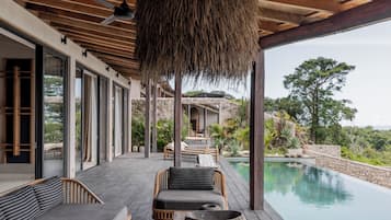 Villa, 3 Bedrooms, Private Pool, Sea View | Living area