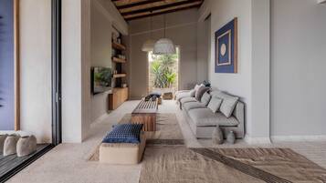 Villa, 3 Bedrooms, Private Pool, Sea View | Living room