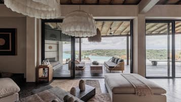 Villa de lujo, 3 habitaciones, vistas al mar | Zona de estar