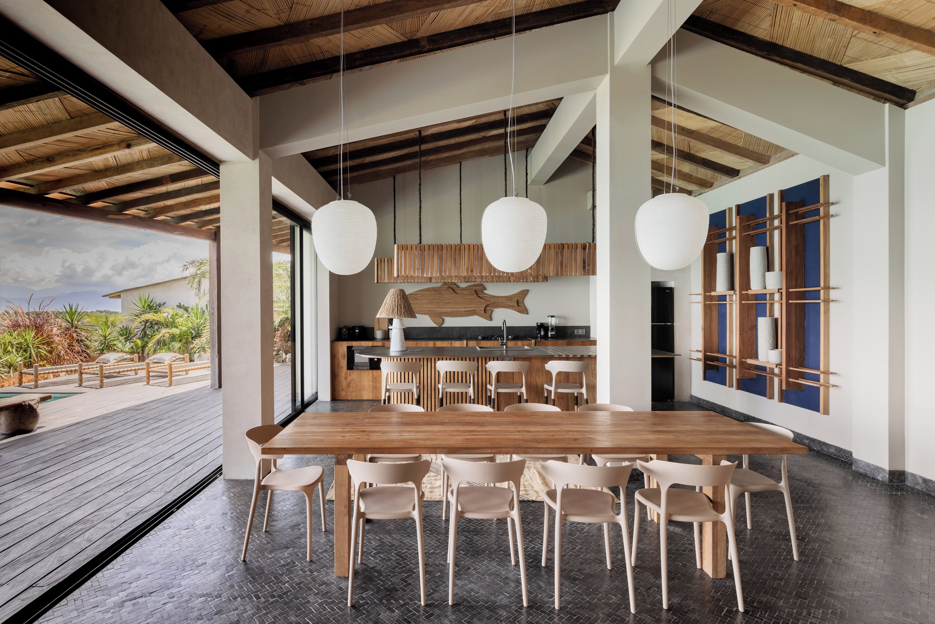 Luxury Villa, 3 Bedrooms, Sea View | Dining room