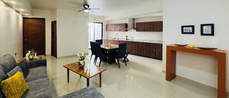 Comfort Apartment, Patio | Living area