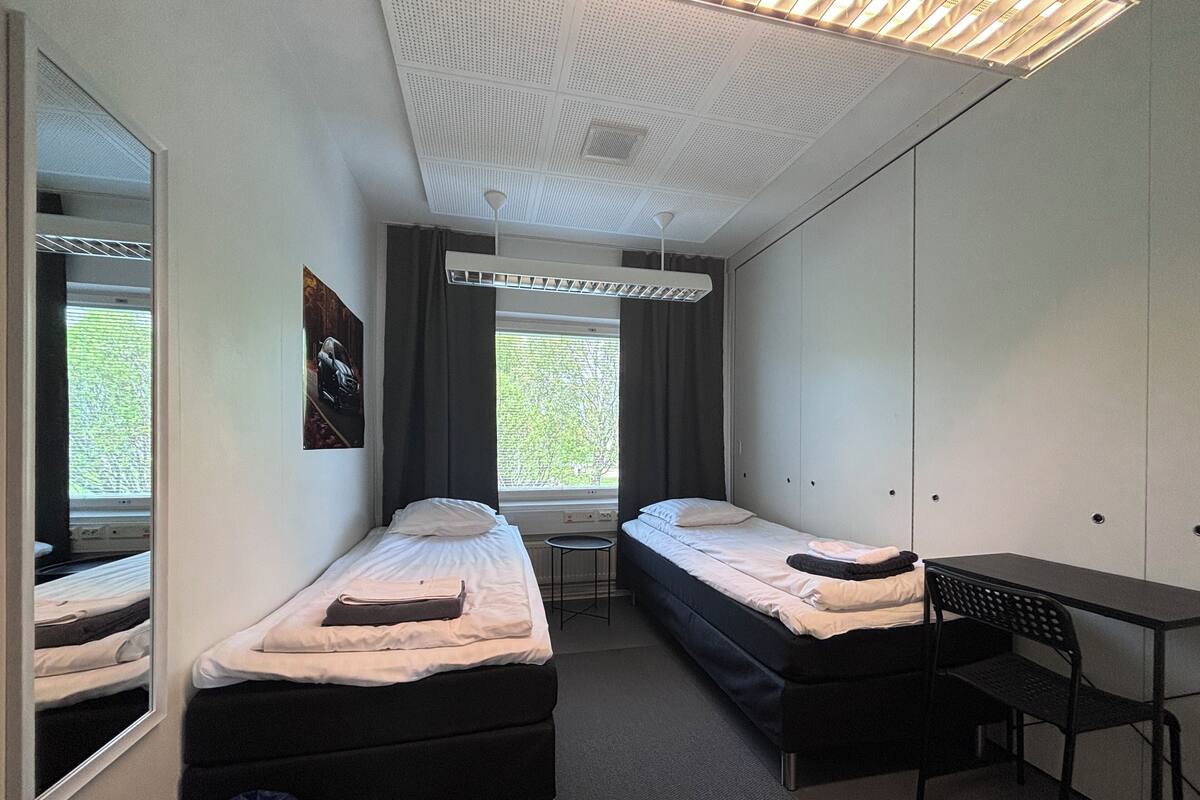Standard Double Room, Courtyard View | Desk, laptop workspace, blackout drapes, soundproofing