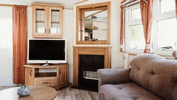 Fernseher, Kamin
