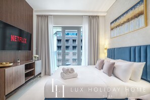 Studio, Balcony, Partial Sea View - LUX The Seven Res Palm Studio (Dubai)