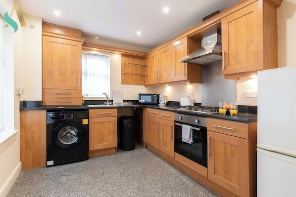 Microwave, oven, stovetop, toaster