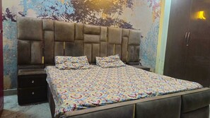 Luxury Apartment, 1 Bedroom, Balcony, City View | Desk, laptop workspace, soundproofing, iron/ironing board