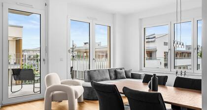 Design 3-Zimmer-Wohnung ALESSI I Familie I Zentrum I Mercedes I AC I Balkon