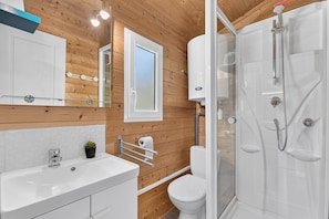 Douche, serviettes fournies