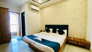 Deluxe-Doppelzimmer, Balkon, Stadtblick