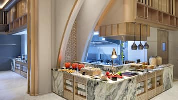 Daily buffet breakfast (IDR 180000 per person)