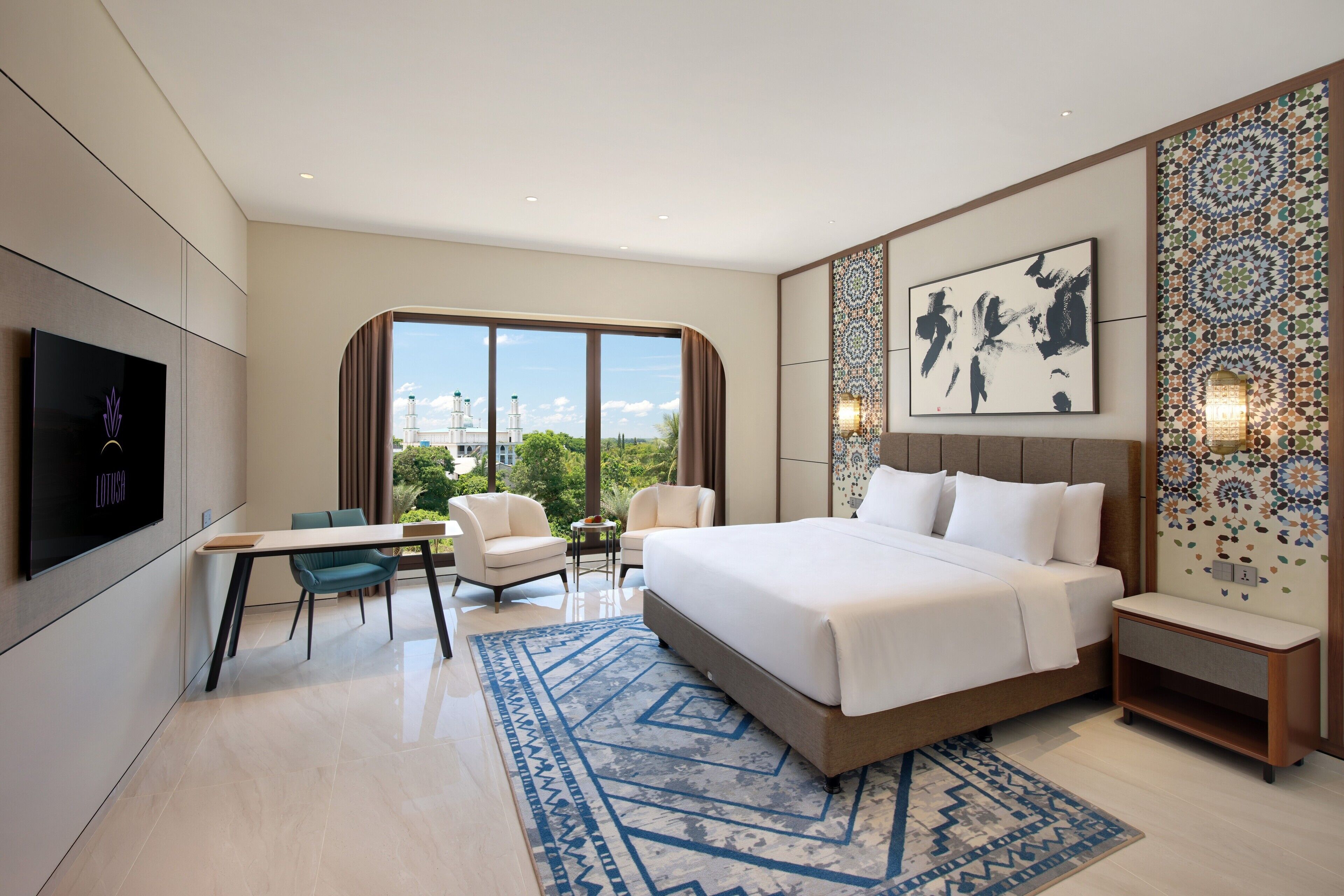 Deluxe Double Room | In-room safe, desk, laptop workspace, blackout drapes