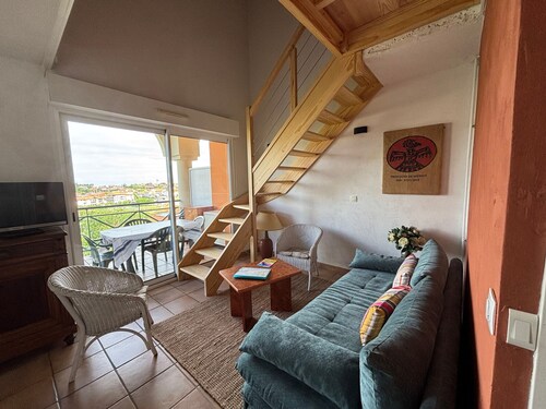Apartamento 6 pers con vista a Socoa y terraza